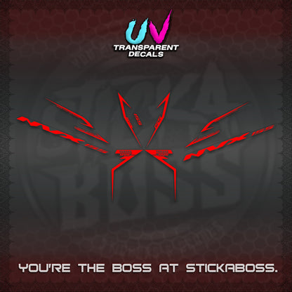 AEROX 155 V2 UV TRANSPARENT STRIPING DECALS (2022 NVX 1-TONE) STICKER KITS BY STICKABOSS