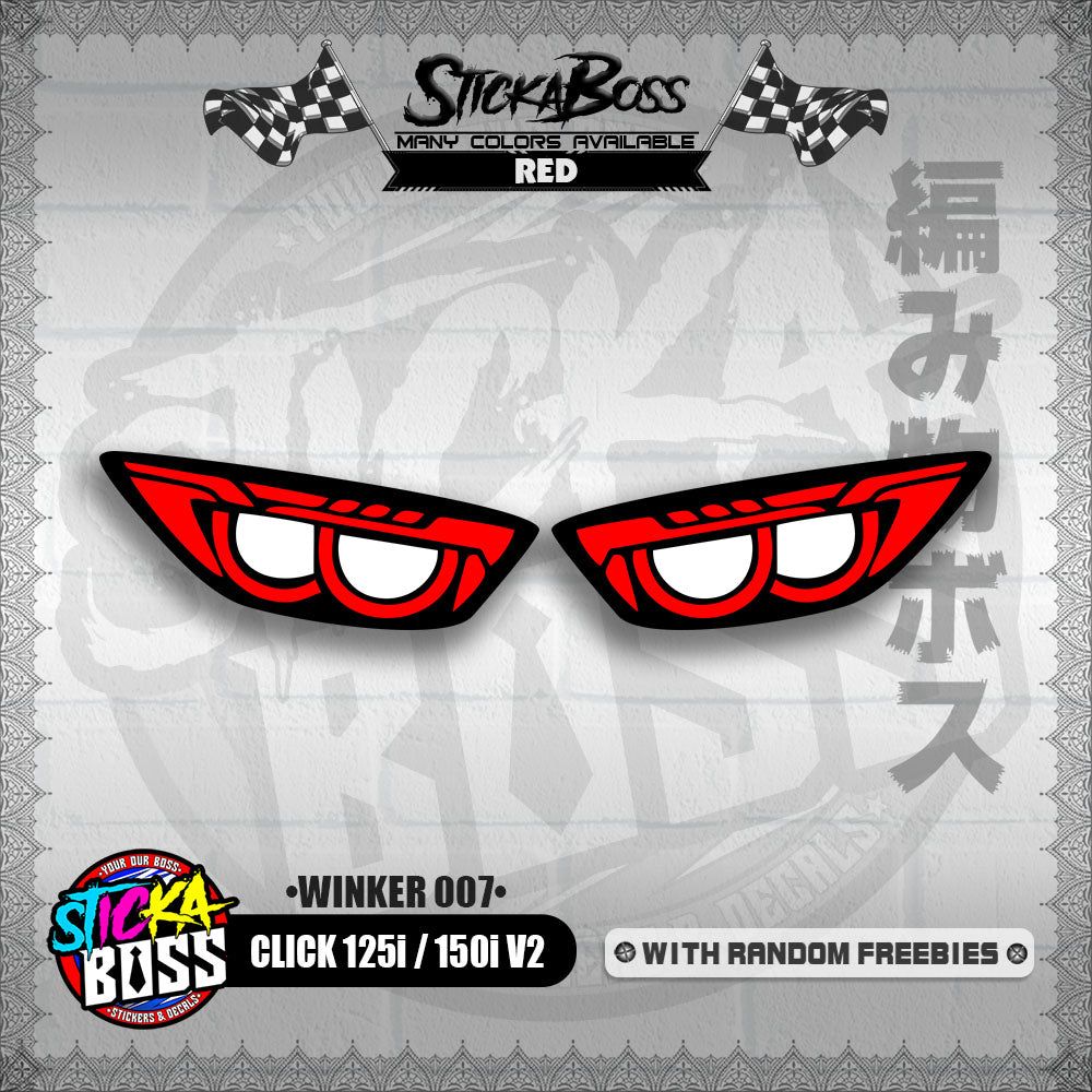 CLICK 125i / 150i V2 (WINKER 007) TRANSPARENT【WITH FREEBIES】