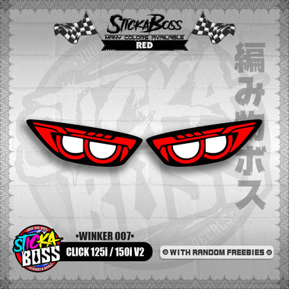 CLICK 125i / 150i V2 (WINKER 007) TRANSPARENT【WITH FREEBIES】