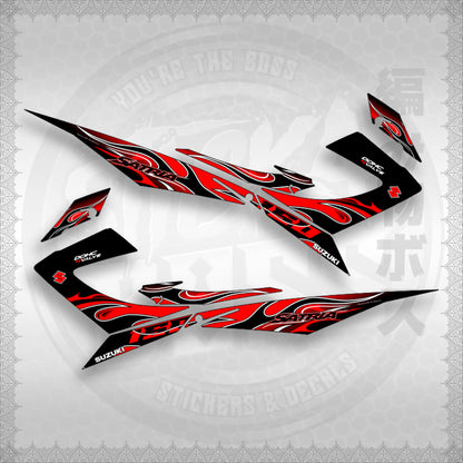 RAIDER 150 REBORN CARB MALAY CONCEPT ( SATRIA 0001 FIRE V3 ) STICKER DECALS By STICKABOSS