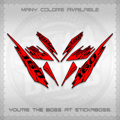 PCX 150 160 INDO DECALS (2026 NEW 08 DESIGN) STICKER DECALS By STICKABOSS