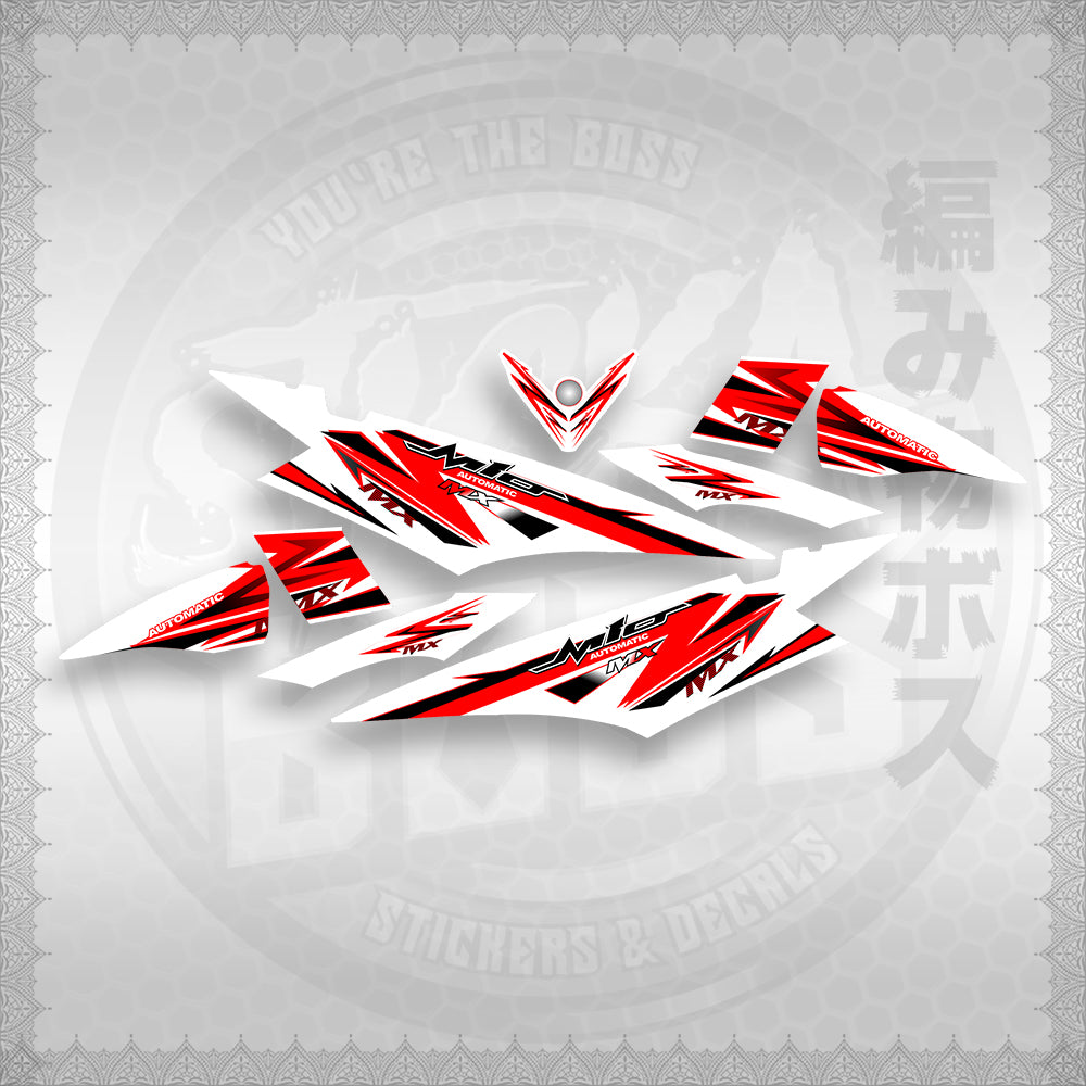 STICKER DECALS for MIO SOUL I (MSISTCAFOWH) By STICKABOSS (SOFIE LAMINATED)