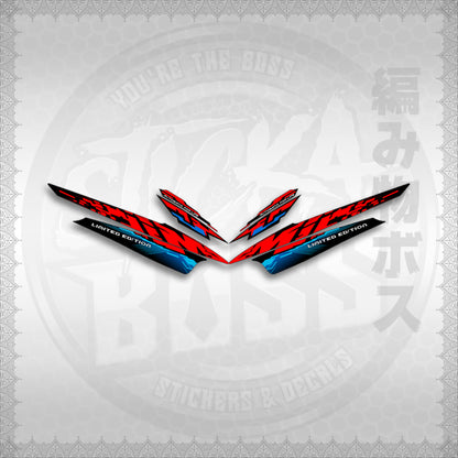 STICKER DECALS for MIO SPORTY (MSP25GLCO) By STICKABOSS (SOFIE LAMINATED WATERPROOF)