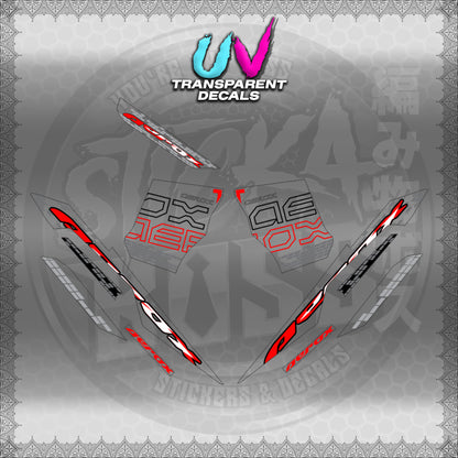 【PREMIUM UV PRINT】TRANSPARENT AEROX V3 ALPHA TURBO INDO (AV3NVBLDE)【WITH FREEBIES】