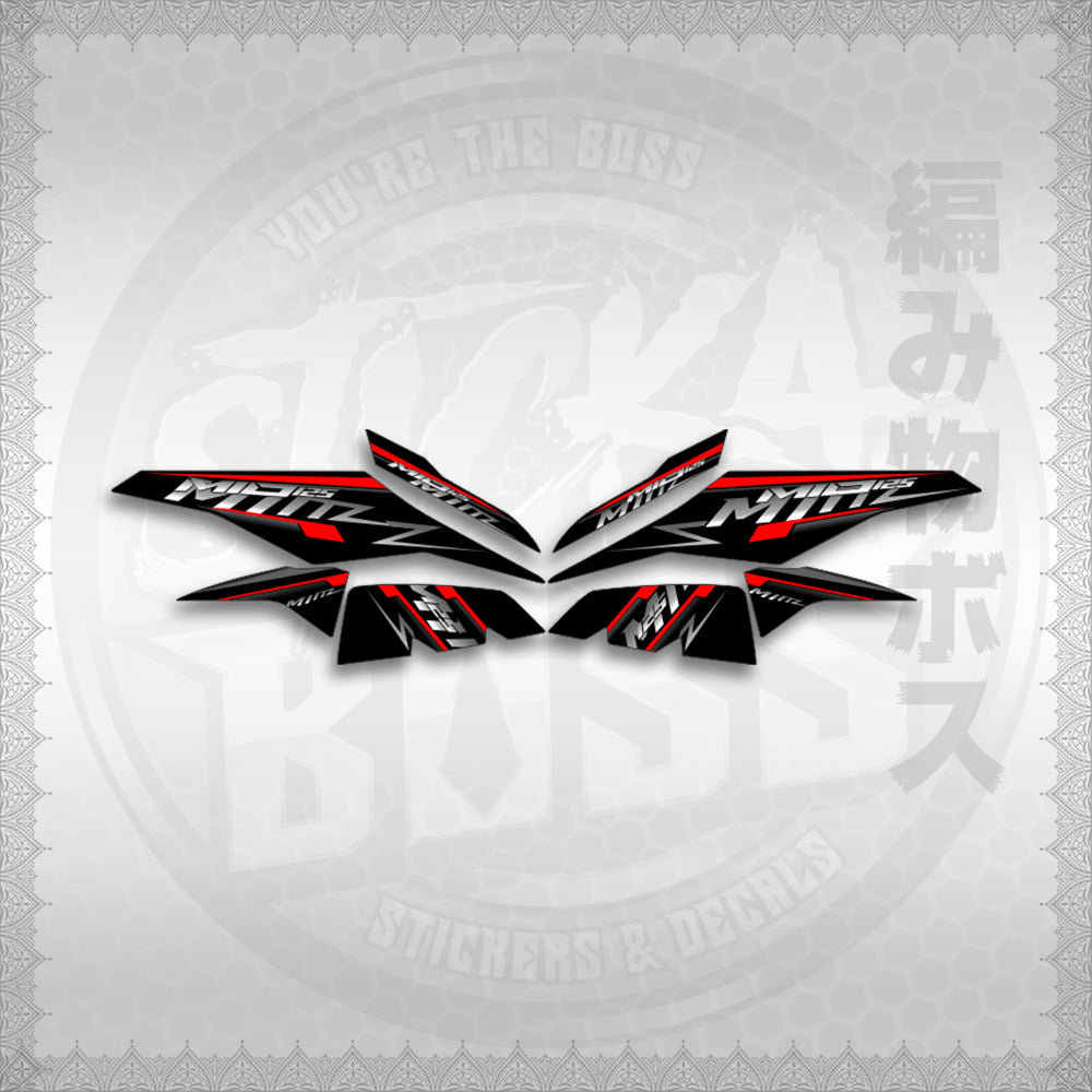 STICKER DECALS for MIO I 125 M3 INDO (MIRSTMIZ) By STICKABOSS (SOFIE LAMINATED WATERPROOF)