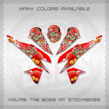 CLICK 125 V2 VARIO DECALS (DARUMA CLOUDS DESIGN) STICKER DECALS By STICKABOSS (Copy)