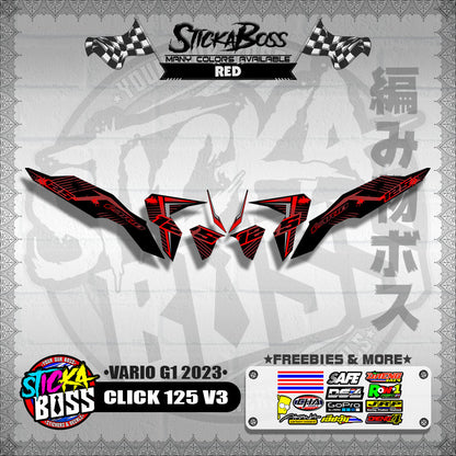 CLICK 125 V3 DECALS ( VARIO G1 2023 )【WITH FREEBIES】
