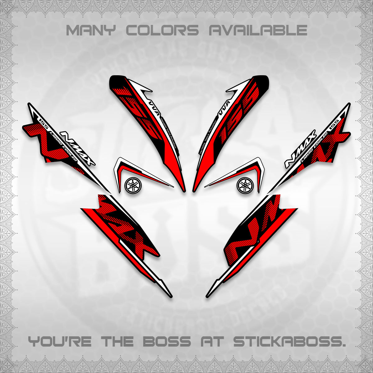 NMAX V1 THAI DECALS (2020 DESIGN) STICKER DECALS By STICKABOSS