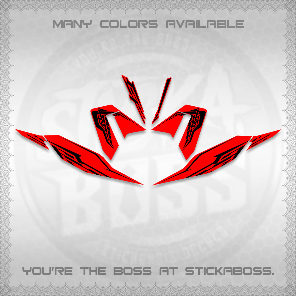 CLICK 125 V4 DECALS (2026 VEERIZA STYLISH DESIGN) STICKER DECALS By STICKABOSS