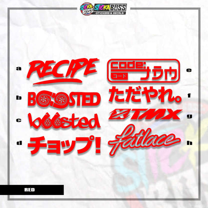 ASSORTED P4 | VINYL CUT-OUT STICKER  ( ANIME VINYL STICKER DECALS )【Stickaboss】