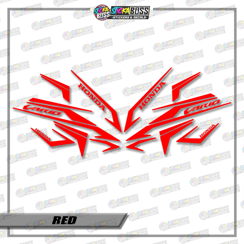 CLICK V2 CUT-OUT DECALS ( 001 VARIO SHARP STRIPPING )【Stickaboss ...