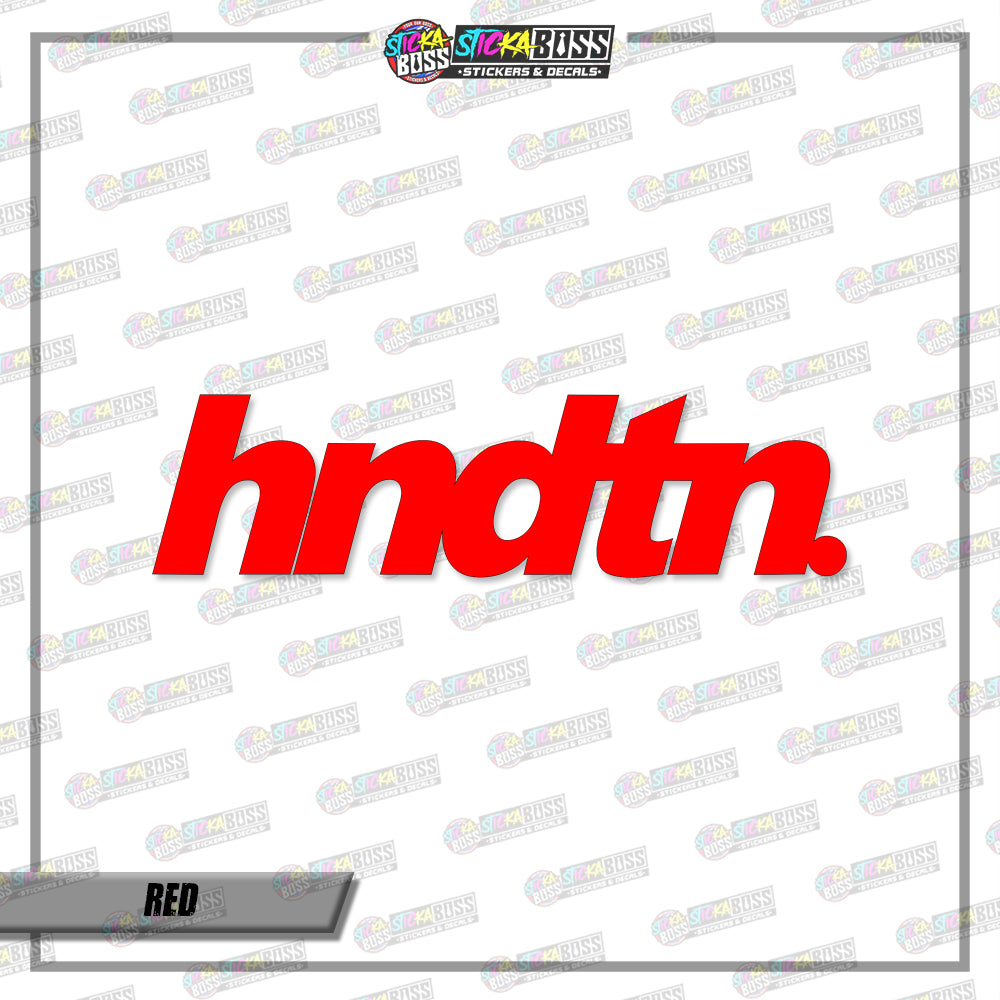 HNDTN. (VINYL CUT-OUT STICKER DECALS )【Stickaboss】
