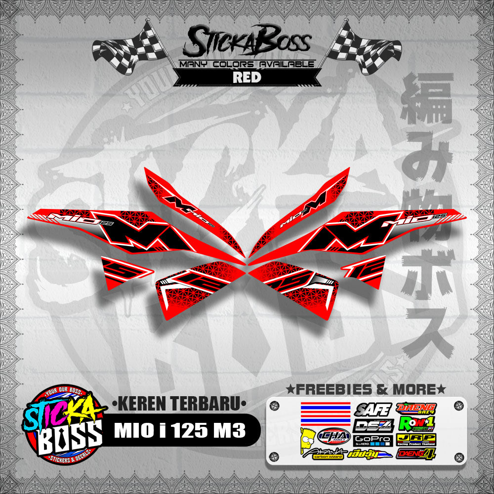 MIO i 125 M3 DECALS ( KEREN TERBARU )【WITH FREEBIES】