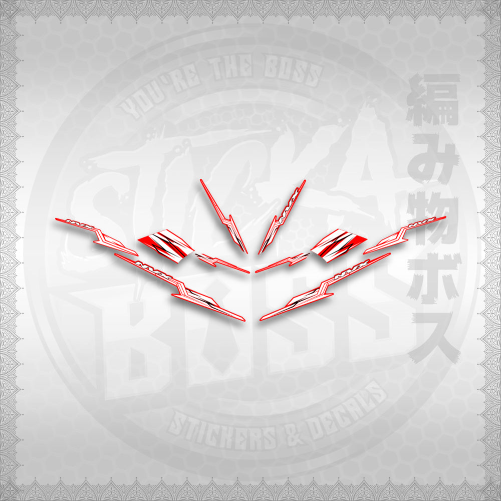 STICKER DECALS for AEROX 155 V1 THAI (AV1STOLTHST) By STICKABOSS (SOFIE LAMINATED WATERP