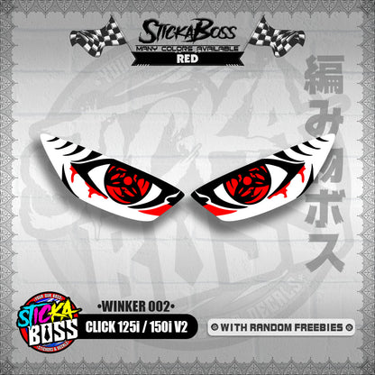 CLICK 125i / 150i V2 (WINKER 002) TRANSPARENT【WITH FREEBIES】