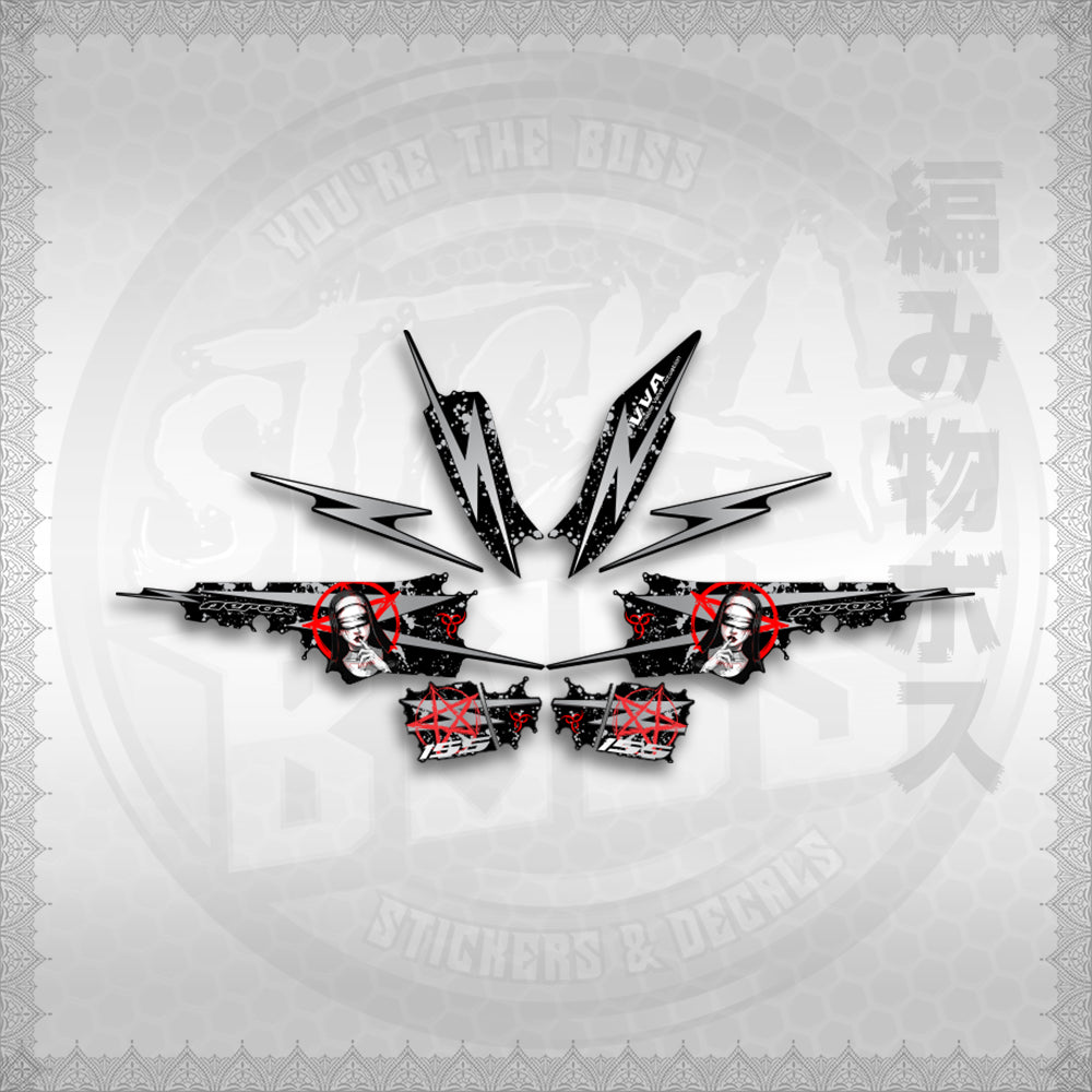 STICKER DECALS for AEROX 155 V2 MALAYSIAN (AV2STLASA) By STICKABOSS (SOFIE LAMINATED WATERPROOF)