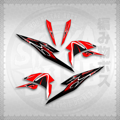 STICKER DECALS for BEAT FI V3 (BV325LENEMOHO) By STICKABOSS (SOFIE LAMINATED WATERPROOF)