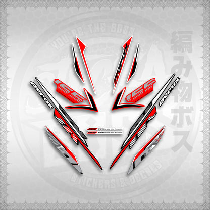STICKER DECALS for AEROX 155 V2 (AV2NESPGR) By STICKABOSS (SOFIE LAMINATED WATERPROOF)