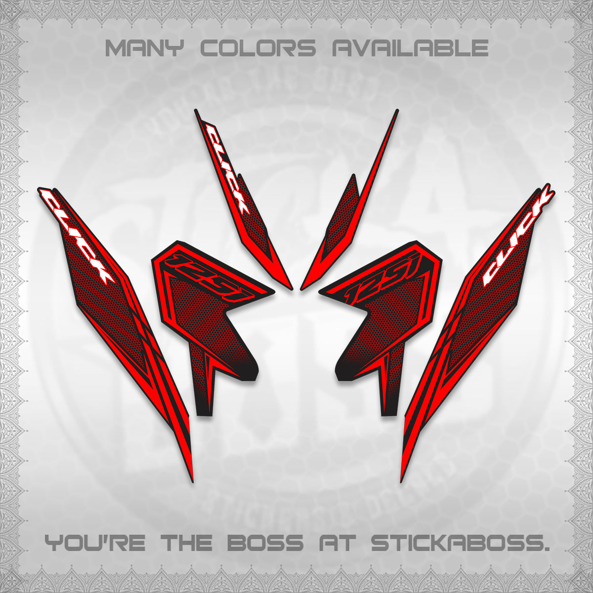CLICK 125 V3 DECALS (2026 LINE UP DESIGN) STICKER KITS By STICKABOSS