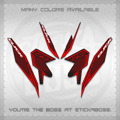 CLICK 125 V3 DECALS (2026 LINE UP DESIGN) STICKER KITS By STICKABOSS