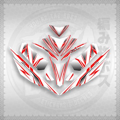 STICKER DECALS for MIO 4 (MIRGADEFOWH) By STICKABOSS (SOFIE LAMINATED WATERPROOF)