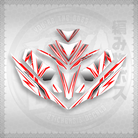 STICKER DECALS for MIO 4 (MIRGADEFOWH) By STICKABOSS (SOFIE LAMINATED WATERPROOF)