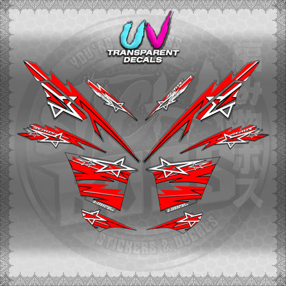 【PREMIUM UV PRINT】TRANSPARENT AEROX V3 ALPHA TURBO INDO (AV3STST01)【WITH FREEBIES】