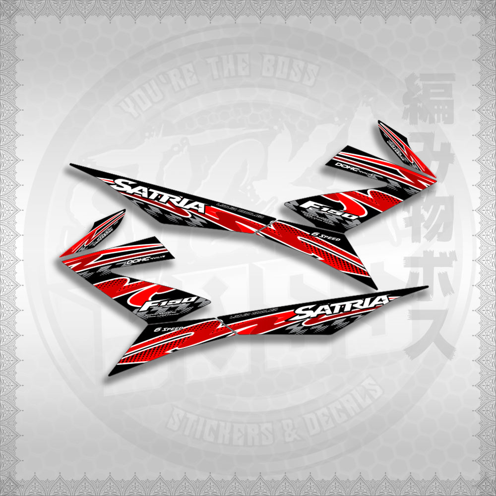 STICKER DECALS for RAIDER 150 FI (RFISATHMATH02) By STICKABOSS (SOFIE LAMINATED WATERPROOF)
