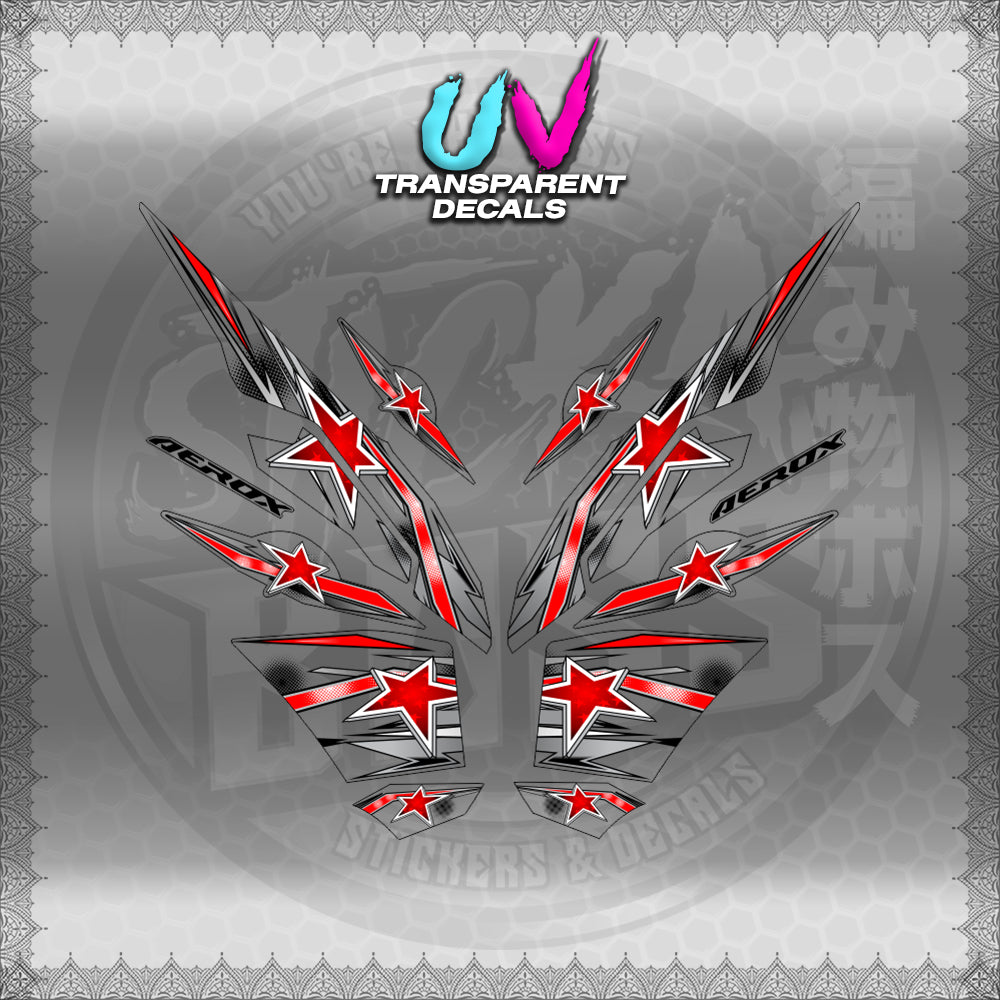 【PREMIUM UV PRINT】TRANSPARENT AEROX V3 ALPHA TURBO INDO (AV3LESTSE)【WITH FREEBIES】