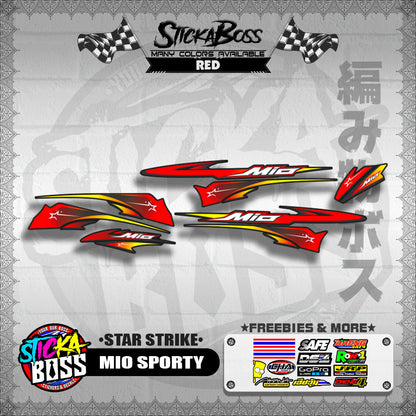 MIO SPORTY DECALS ( STAR STRIKE )【WITH FREEBIES】