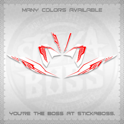 CLICK 125 V4 FOR WHITE DECALS (2026 VEERIZA STYLISH DESIGN) STICKER DECALS By STICKABOSS