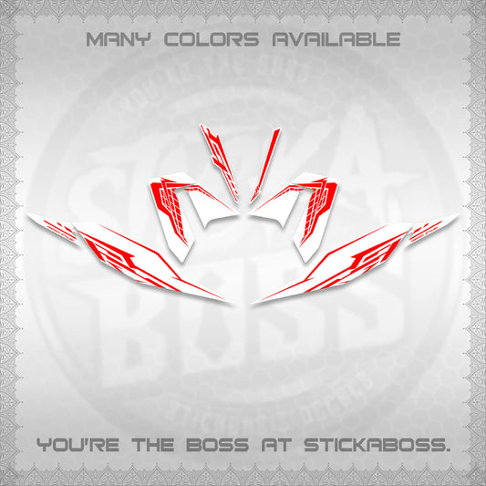 CLICK 125 V4 FOR WHITE DECALS (2026 VEERIZA STYLISH DESIGN) STICKER DECALS By STICKABOSS