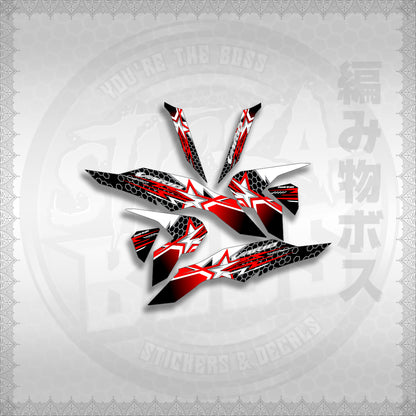 STICKER DECALS for CLICK V3 (CV320VAA3) By STICKABOSS (SOFIE LAMINATED WATERPROOF)