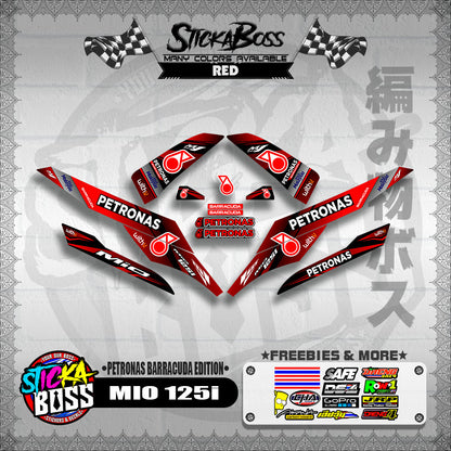 MIO 125i DECALS ( PETRONAS BARRACUDA EDITION )【WITH FREEBIES】