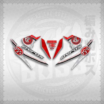 STICKER DECALS for AEROX V1 (AV1EXSPNV) By STICKABOSS (SOFIE LAMINATED WATERPROOF)