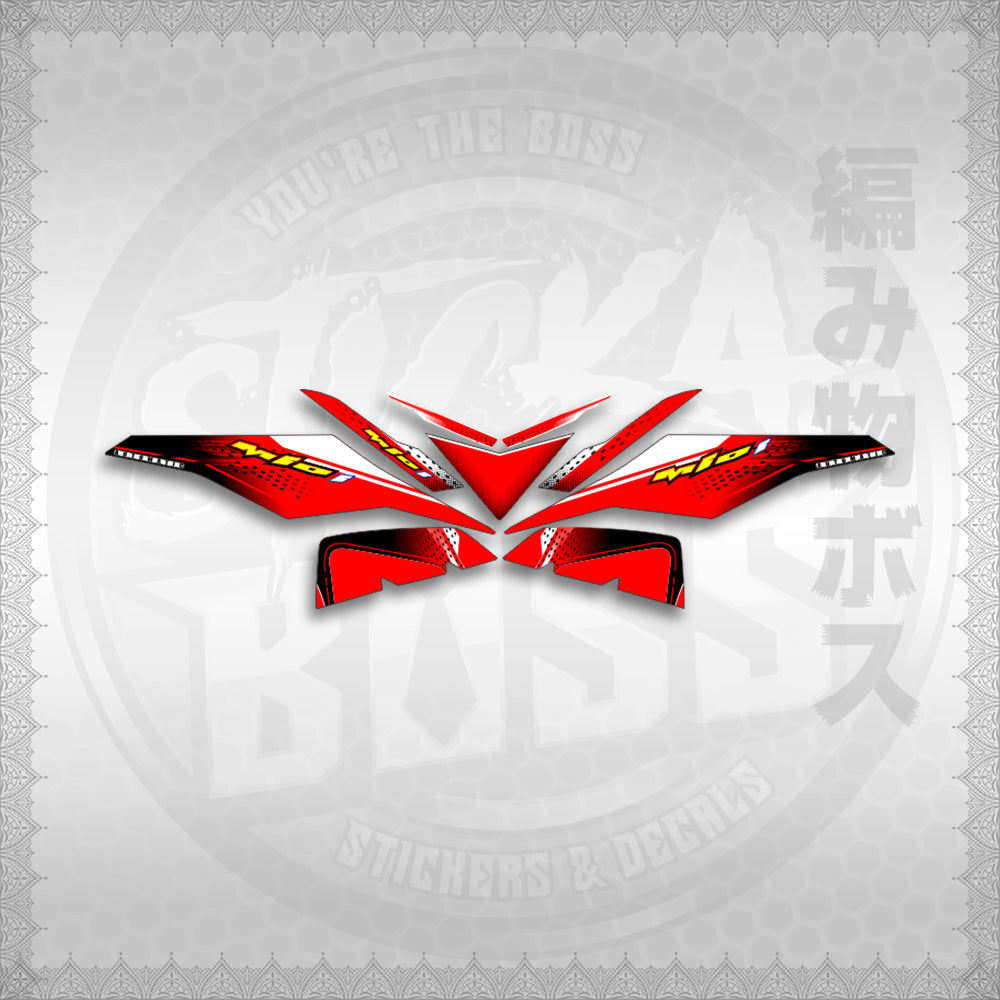 STICKER DECALS for MIO I 125 (MIIMXSODO) By STICKABOSS (SOFIE LAMINATED WATERPROOF)