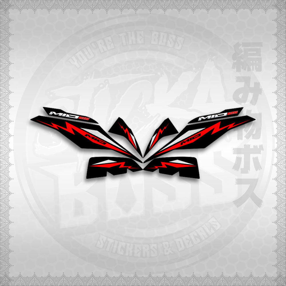 STICKER DECALS for MIO I 125 M3 INDO (MIIMOA4) By STICKABOSS (SOFIE LAMINATED WATERPROOF)