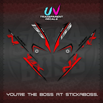 NMAX V1 THAI UV TRANSPARENT DECALS (2020 DESIGN) STICKER DECALS By STICKABOSS