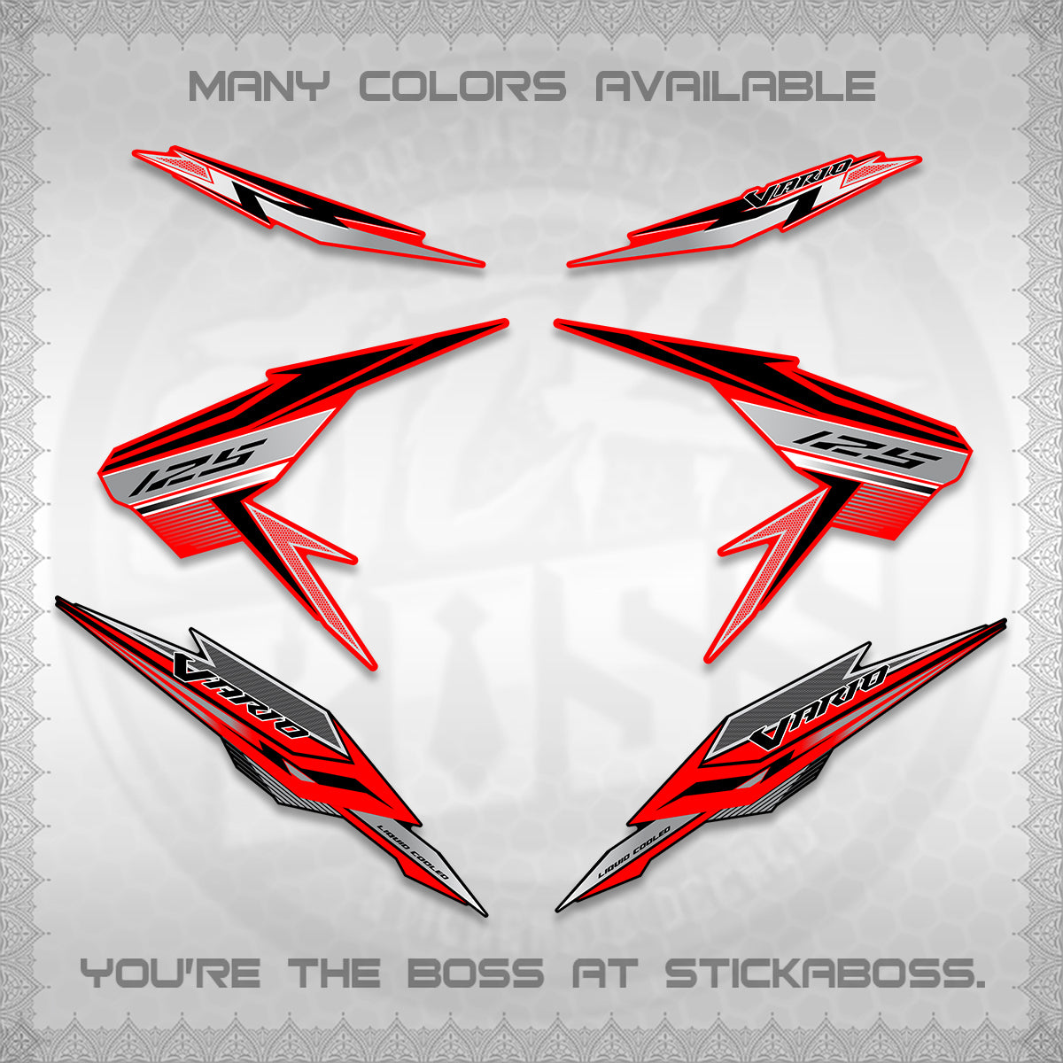 CLICK V2 VARIO DECALS (ATLAS APPOLO) STICKER DECALS By STICKABOSS