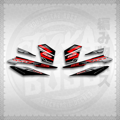 STICKER DECALS for AEROX V3 ALPHA TURBO INDO (AV3NVRAST) By STICKABOSS (SOFIE LAMINATED WATERPROOF)