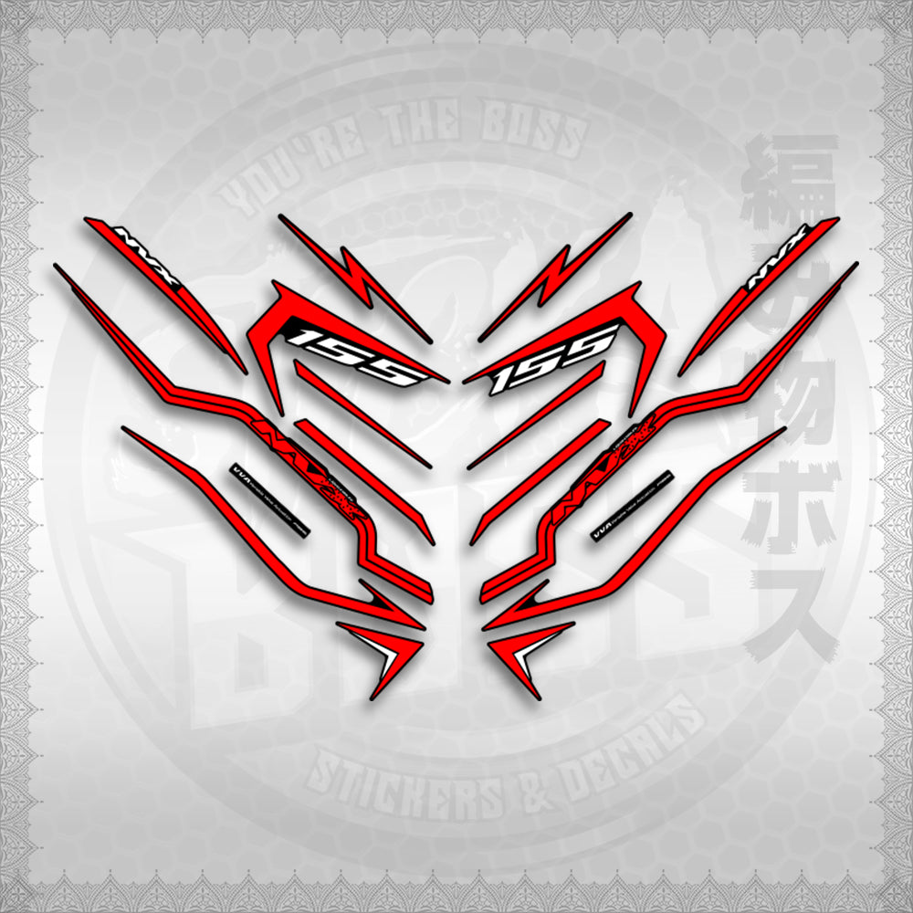 STICKER DECALS for AEROX V3 ALPHA TURBO INDO (AV3STTIRA) By STICKABOSS (SOFIE LAMINATED WATERPROOF)