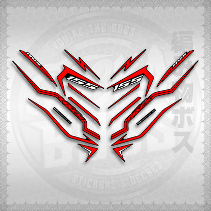 STICKER DECALS for AEROX V3 ALPHA TURBO INDO (AV3STTIRA) By STICKABOSS (SOFIE LAMINATED WATERPROOF)