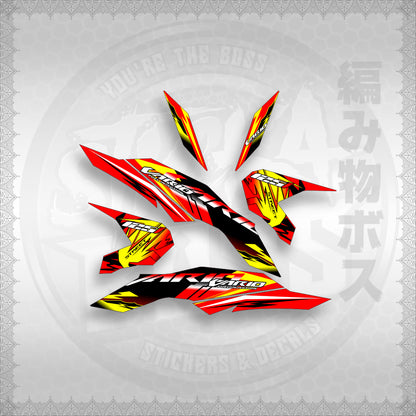 STICKER DECALS for CLICK 125 V3 ( VARIO STREET ) By STICKABOSS (SOFIE LAMINATED WATERPROOF)