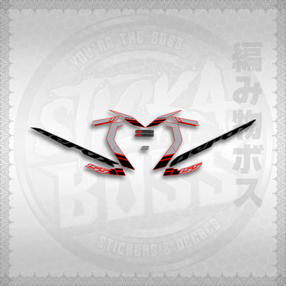 STICKER DECALS for AEROX 155 V2 STOCK DESIGN (AV2PRMA) By STICKABOSS (SOFIE LAMINATED WATERPROOF)