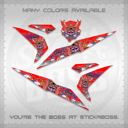 BEAT FI V2 INDO DECALS (2026 NEW SAMURAI MOTIF) STICKER KITS BY STICKABOSS