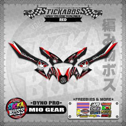 MIO GEAR STICKER DECALS ( DYNO PRO)【WITH FREEBIES】