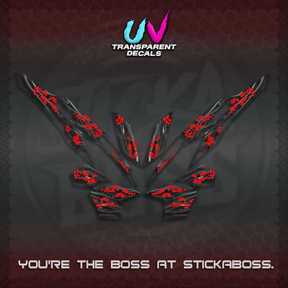 CLICK 125 V2 UV TRANSPARENT DECALS (2026 NEW SAKURA WIND)STICKER DECALS By STICKABOSS