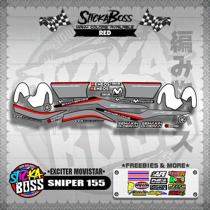 SNIPER 155 DECALS ( EXCITER MOVISTAR )【WITH FREEBIES】