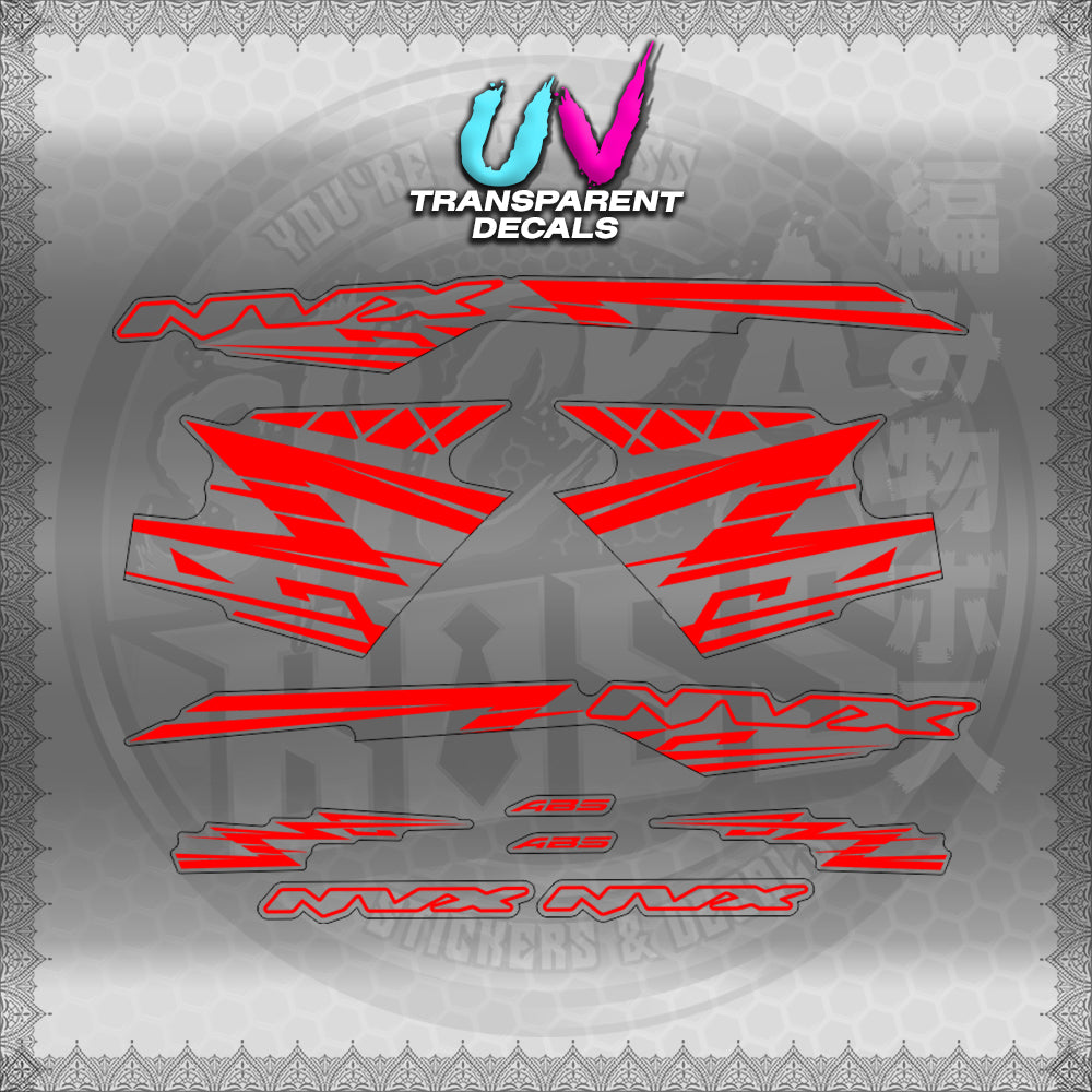 【PREMIUM UV PRINT】TRANSPARENT AEROX V3 ALPHA TURBO INDO (AV314ARV9S)【WITH FREEBIES】