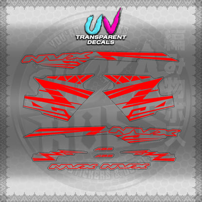 【PREMIUM UV PRINT】TRANSPARENT AEROX V3 ALPHA TURBO INDO (AV314ARV9S)【WITH FREEBIES】